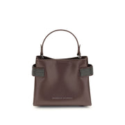 Brunello Cucinelli Bordeaux Leather Handbag