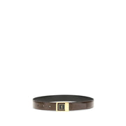 Saint Laurent Bicolor Calf Leather Bos Taurus Regular Belt
