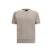 Brioni Beige Cotton T-Shirt