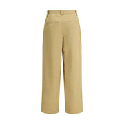 Khaite Beige Cotton Casual Pants