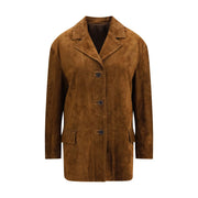 Salvatore Santoro Brown Calf Leather Bos Taurus Coat