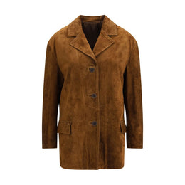 Salvatore Santoro Brown Calf Leather Bos Taurus Coat