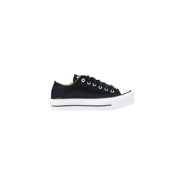 Converse Black Fabric Platform Sneakers