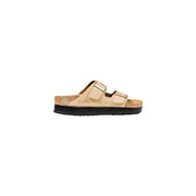 Birkenstock Beige Synthetic Platform Sandals