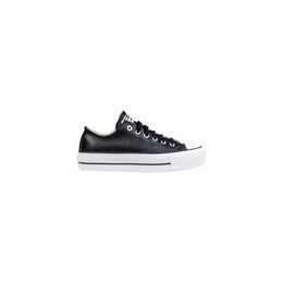Converse Black Leather Low Top Sneakers