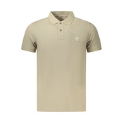 Timberland Beige Cotton Men Polo Shirt