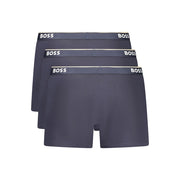 Hugo Boss Blue Cotton Men Boxer Short