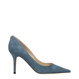 Jimmy Choo Blue Leather Pumps