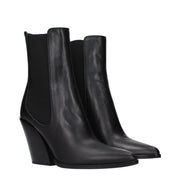Jimmy Choo Black Leather Ankle Boots