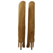 Jimmy Choo Brown Leather High Heel Boots