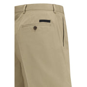 Prada Beige Cotton Bermuda Shorts