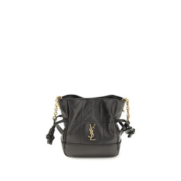 Saint Laurent Black Lamb Ovis Aries Aries Shoulder Bag