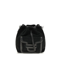 Pierre Hardy Black Calf Leather Bos Taurus Backet Bag