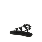 Pierre Hardy Black Calf Leather Bos Taurus Platform Sandals