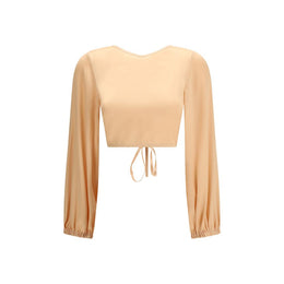 Kristina Ti Orange Silk Blouse