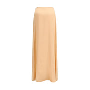 Kristina Ti Orange Silk Long Skirt