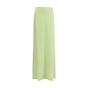 Kristina Ti Bicolor Silk Long Skirt