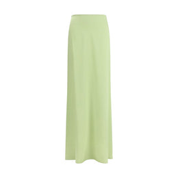 Kristina Ti Bicolor Silk Long Skirt