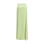 Kristina Ti Bicolor Silk Long Skirt