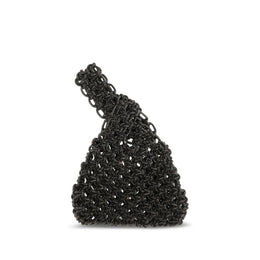 HIBOURAMA Black Resin Handbag