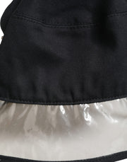 Dolce & Gabbana Black Cotton Plastic Fisherman Bucket Capello Hat