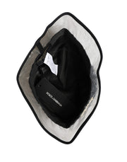 Dolce & Gabbana Black Cotton Plastic Fisherman Bucket Capello Hat