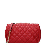 Versace Red Leather Shoulder Bag