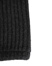 Dolce & Gabbana Black Cashmere Knitted Men Winter Neck Warmer Hat