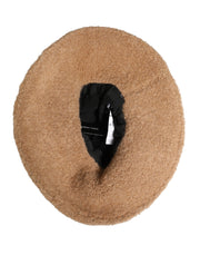 Dolce & Gabbana Beige Virgin Wool Fur Women Knitted Capello Hat