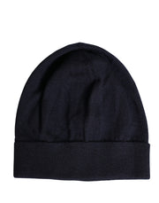 Dolce & Gabbana Black Cashmere Knitted Women Winter Beanie Hat