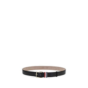 Thom Browne Black Calf Leather Bos Taurus Regular Belt