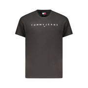 Tommy Hilfiger Black Cotton Mens T-Shirt