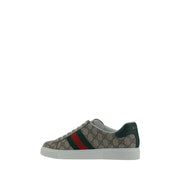 Gucci Beige Cotton Low Top Sneakers