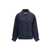Prada Blue Silk Coat