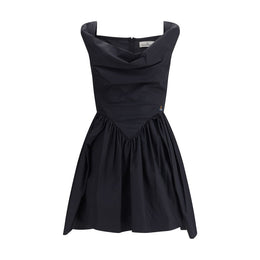 Vivienne Westwood Black Cotton Casual Dress
