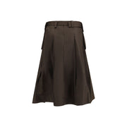 Ganni Brown Recycled Polyamide Long Skirt