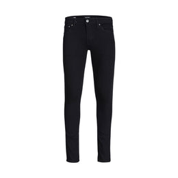 Jack Jones Black Cotton Skinny Jeans