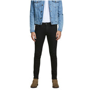 Jack Jones Black Cotton Skinny Jeans