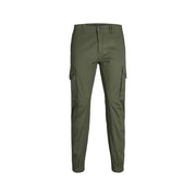 Jack Jones Green Cotton Skinny Pants