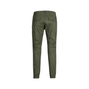 Jack Jones Green Cotton Skinny Pants