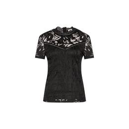 Vila Clothes Black Polyamide T-Shirt