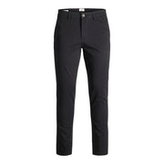 Jack Jones Black Cotton Casual Pants