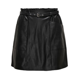 Only Black Polyester Mini Skirt