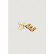 Alviero Martini Prima Classe Beige Leather Keychain