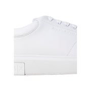 Armani Exchange White Leather Low Top Sneakers