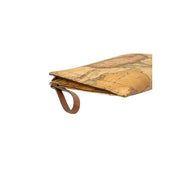 Alviero Martini Prima Classe Beige Cotton Clutch Bag