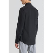 Antony Morato Black Cotton Dress Shirt