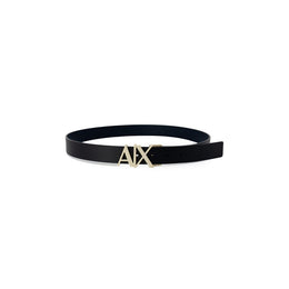 Armani Exchange Blue Leather Regular Belt