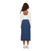 Only Blue Cotton Long Skirt