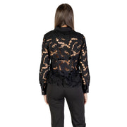 Morgan De Toi Black Polyester Blouse